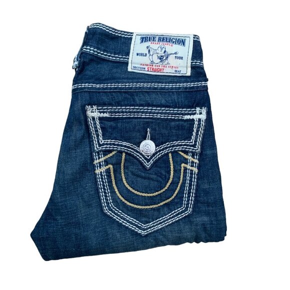 Vintage True Religion Jeans Size 31 STRAIGHT ROPE STITCH - Picture 2 of 8